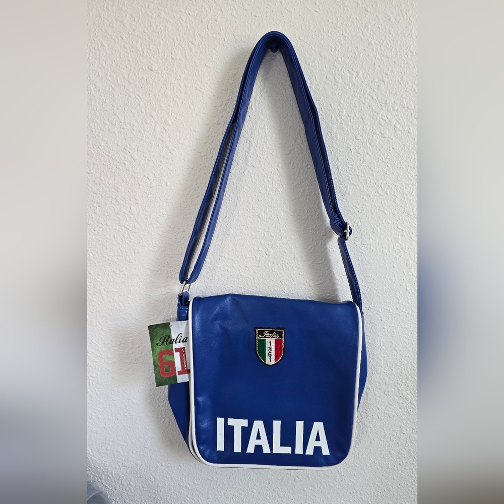 Italia Blue Crossbody Bag NEW